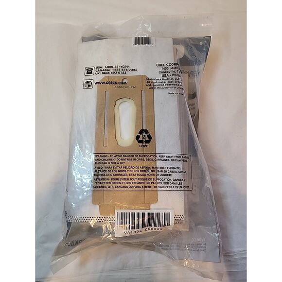 8 Pack Genuine ORECK HEPA FILTRATION Odor Fighting TYPE CC CCPK80H Vacuum Bags - Picture 10 of 11